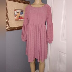 VIBE ROSE PINK DRESS SZ 1X